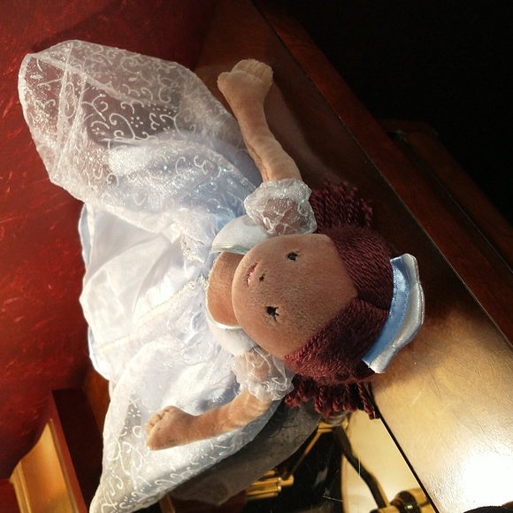 Target Play Wonder Doll Yarn Hair Blue/White Dress Bride Ballerina Doll - Picture 5 of 8